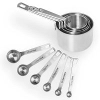 Fat Daddio's Premium Stainless Steel Measuring Set 8 Fat Daddio's Premium Stainless Steel Measuring Set