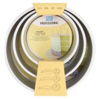 PME Round Cake Pan Sets 13 PME Round Cake Pan Trio 6 8 10 x 3 Inch Deep